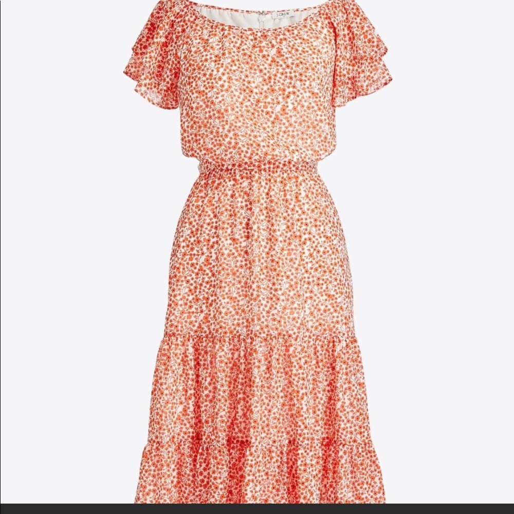 J.Crew tiered floral dress